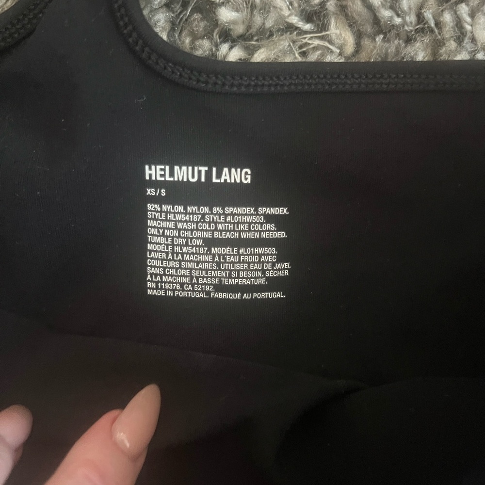 Helmut Lang one shoulder top